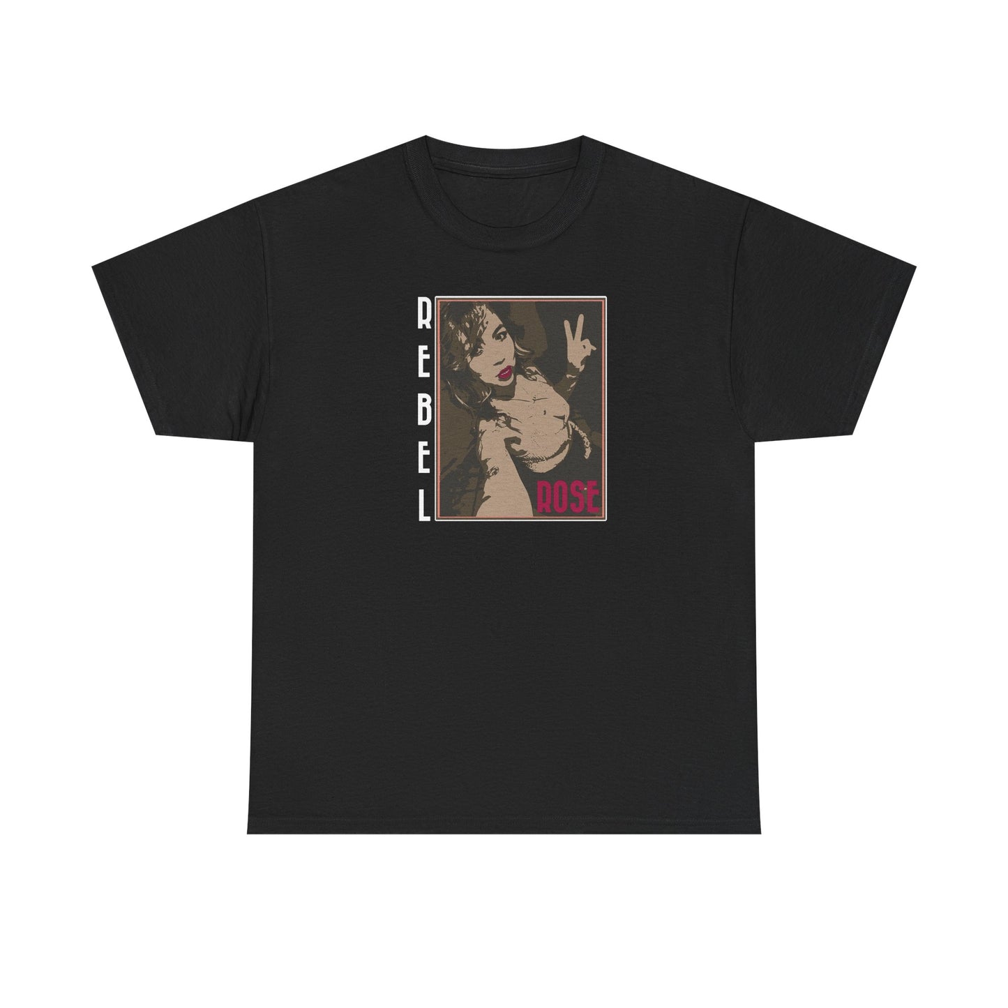 Rebel Rose black tee