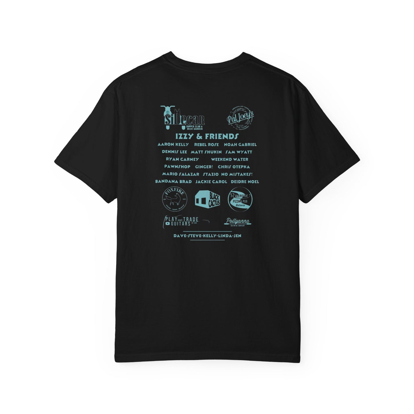 SHOOTING STARS FEST 2025 BLACK TEE YELLOW