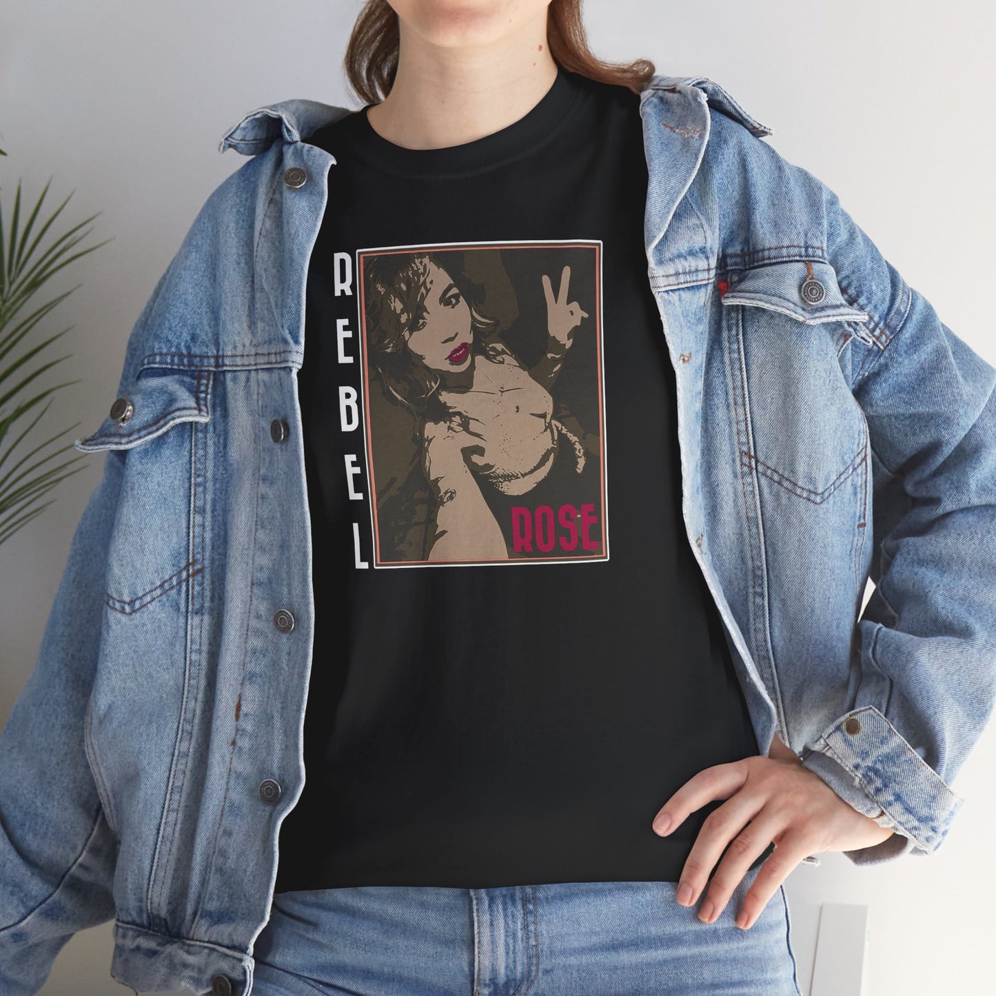 Rebel Rose black tee