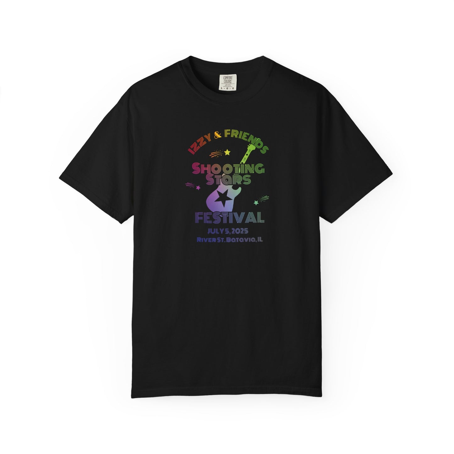 SHOOTING STARS FEST 2025 BLACK TEE MULTI