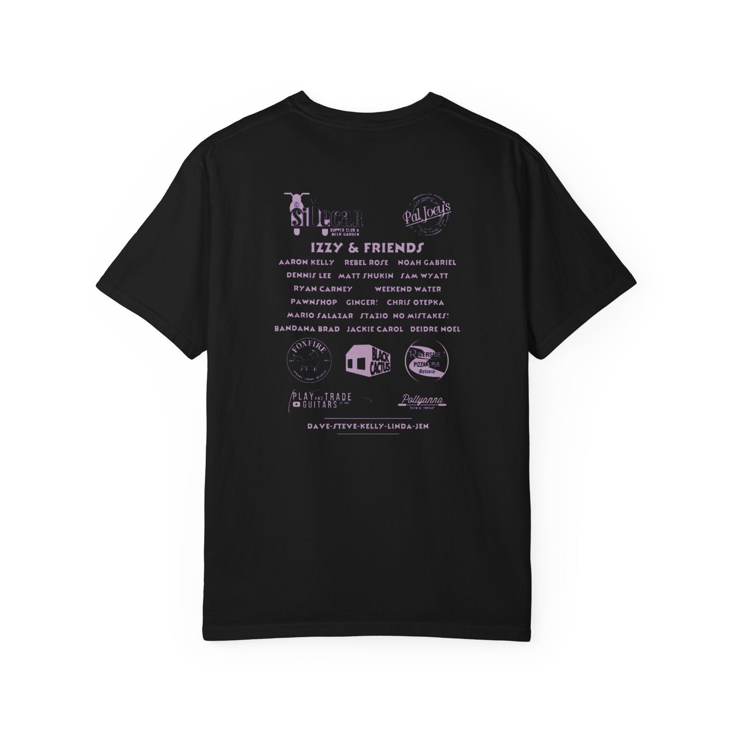 SHOOTING STARS FEST 2025 BLACK TEE PURPLE